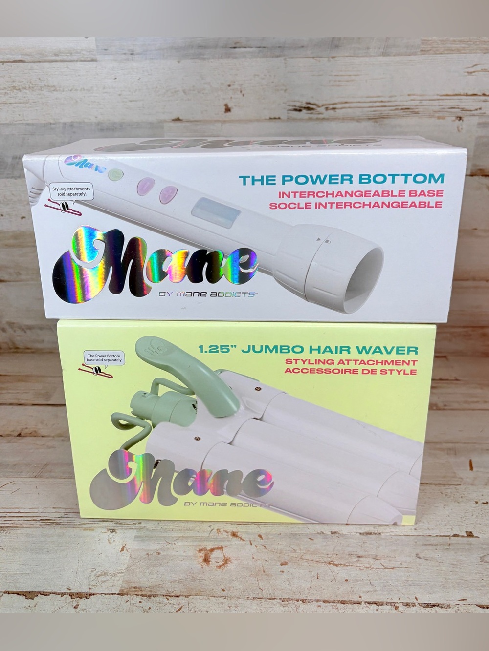 MANE Addicts The Power Bottom & 1.25” Jumbo Hair Waver Interchangeable Base